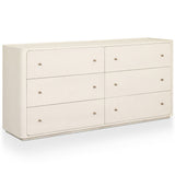 Paula 6 Drawer Dresser, Beige Painted Linen by Amber Lewis x Four Hands-Furniture - Storage-High Fashion Home
