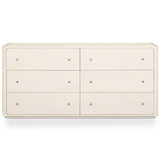 Paula 6 Drawer Dresser, Beige Painted Linen by Amber Lewis x Four Hands-Furniture - Storage-High Fashion Home