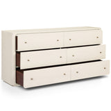 Paula 6 Drawer Dresser, Beige Painted Linen by Amber Lewis x Four Hands-Furniture - Storage-High Fashion Home