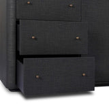 Paula Sideboard, Black Linen by Amber Lewis x Four Hands-Furniture - Storage-High Fashion Home