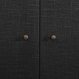 Paula Sideboard, Black Linen by Amber Lewis x Four Hands-Furniture - Storage-High Fashion Home