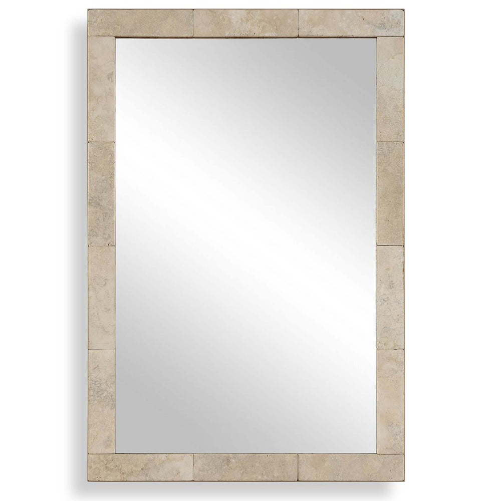 Pave Mirror, Travertine