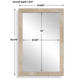 Pave Mirror, Travertine