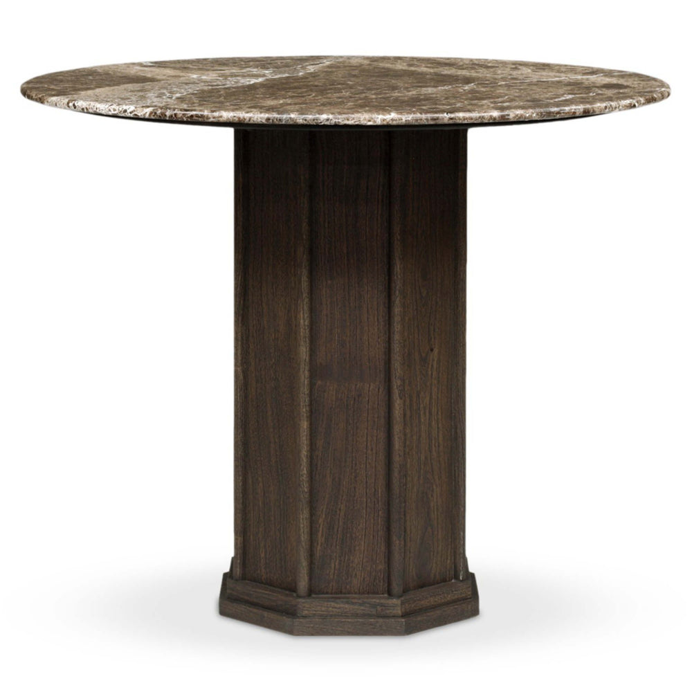 Pavlo Bistro Table, Brown Marble by Four Hands-Furniture - Dining-High Fashion Home