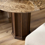 Pavlo Bistro Table, Brown Marble by Four Hands-Furniture - Dining-High Fashion Home