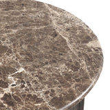 Pavlo Cabinet End Table, Brown Marble by Four Hands-Furniture - Accent Tables-High Fashion Home