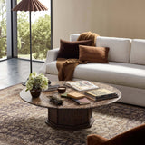 Pavlo Coffee Table, Brown Marble by Four Hands-Furniture - Accent Tables-High Fashion Home