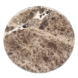 Pavlo End Table, Brown Marble by Four Hands-Furniture - Accent Tables-High Fashion Home