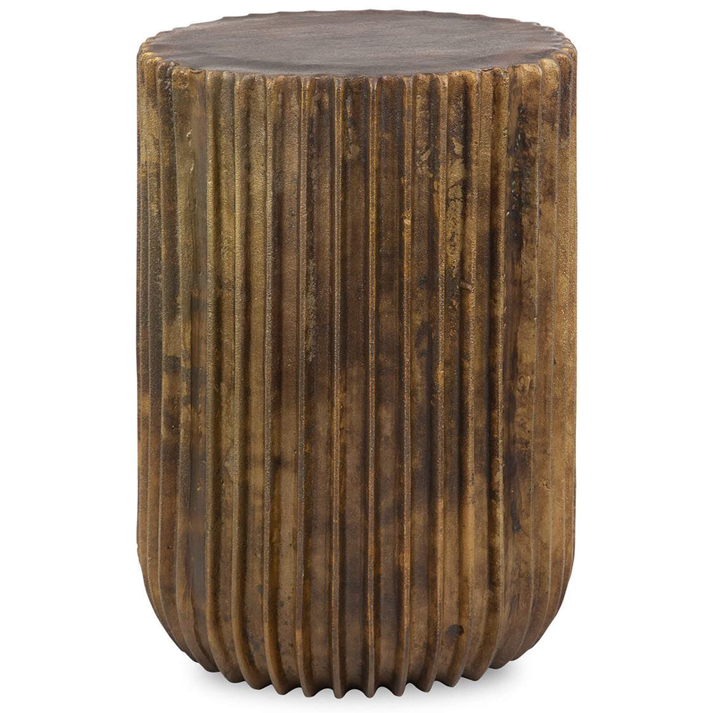 Peaks and Valleys Accent Table, Antique Gold