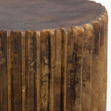 Peaks and Valleys Accent Table, Antique Gold