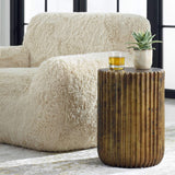 Peaks and Valleys Accent Table, Antique Gold