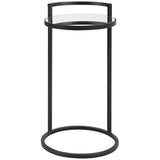 Pearl Accent Table, Matte Black-Furniture - Accent Tables-High Fashion Home