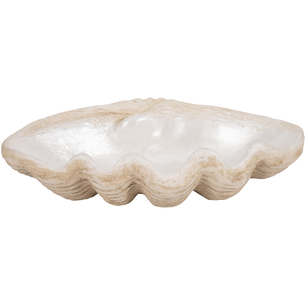 Pearlized Shell Bowl, Ivory-Accessories-High Fashion Home