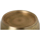 Pebble Tall Side Table, Antique Brass