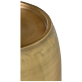 Pebble Tall Side Table, Antique Brass