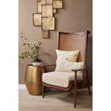 Pebble Tall Side Table, Antique Brass