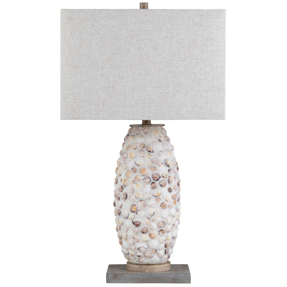 Pebble Cove Table Lamp, White-Lighting-High Fashion Home