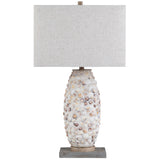 Pebble Cove Table Lamp, White-Lighting-High Fashion Home