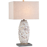 Pebble Cove Table Lamp, White-Lighting-High Fashion Home