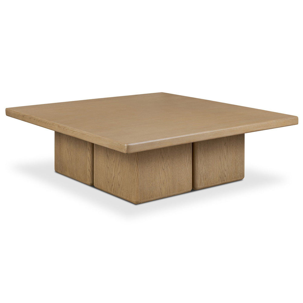 Pecos Coffee Table, Light Wash by Four Hands-Furniture - Accent Tables-High Fashion Home
