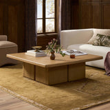 Pecos Coffee Table, Light Wash by Four Hands-Furniture - Accent Tables-High Fashion Home