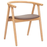 Peker Dining Chair, Brown/Natural, Set of 2-Furniture - Dining-High Fashion Home