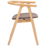 Peker Dining Chair, Brown/Natural, Set of 2-Furniture - Dining-High Fashion Home