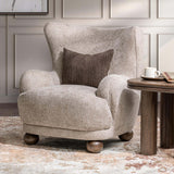 Penelope Accent Chair, Mushroom Taupe-Furniture - Chairs-High Fashion Home