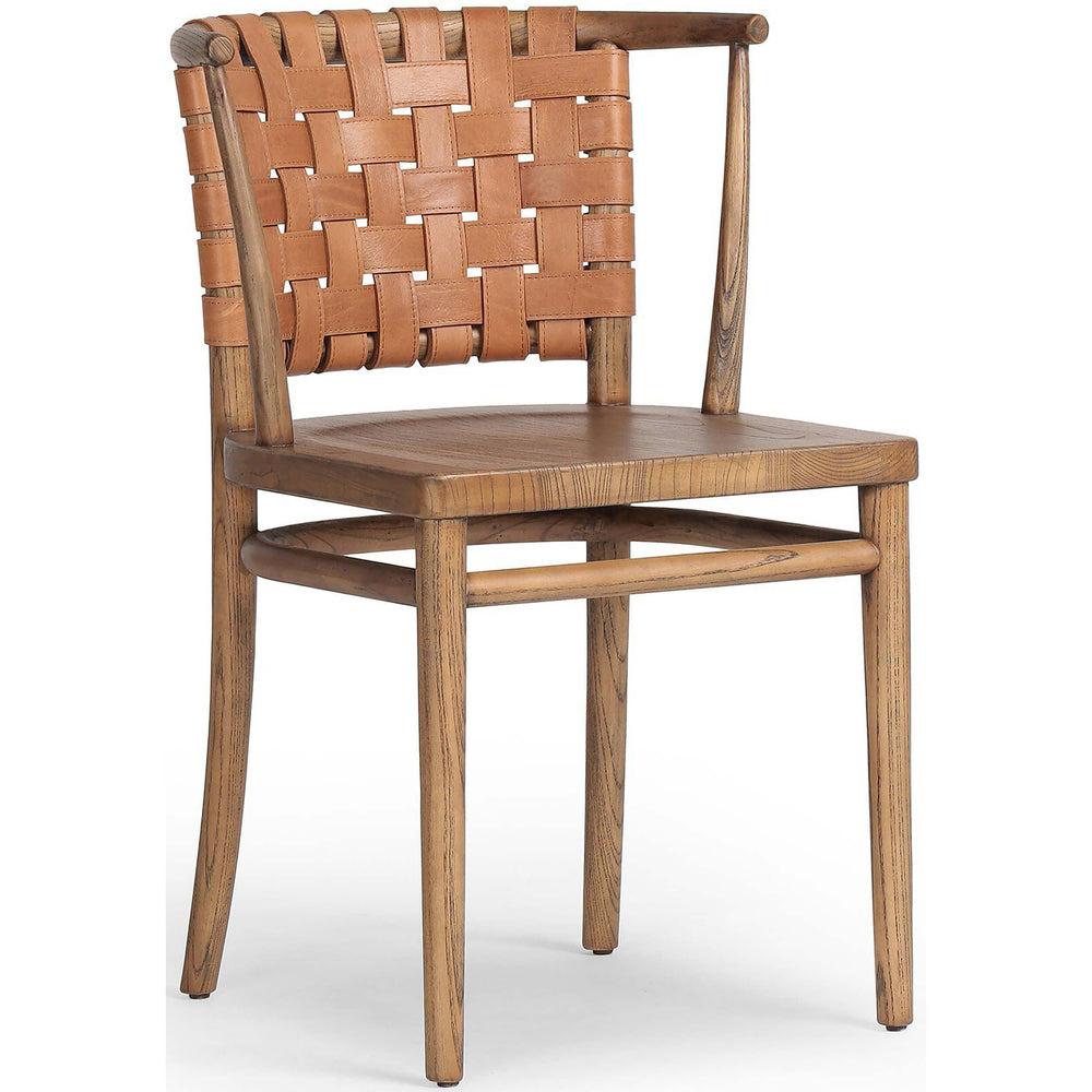 Penelope Leather Dining Chair, Haven Tobacco, Set of 2-Furniture - Dining-High Fashion Home