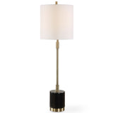 Peo Bufffet Lamp, Antique Brass