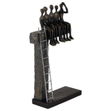 People on Ledge, Bronze-Accessories-High Fashion Home