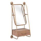 Peralta Mirror Shelf, Brass-Accessories-High Fashion Home