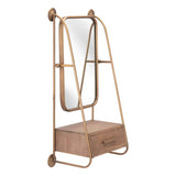 Peralta Mirror Shelf, Brass-Accessories-High Fashion Home