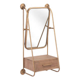 Peralta Mirror Shelf, Brass-Accessories-High Fashion Home