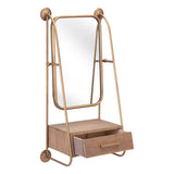 Peralta Mirror Shelf, Brass-Accessories-High Fashion Home