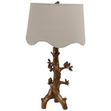 Perched Birds Table Lamp, Gold-Lighting-High Fashion Home