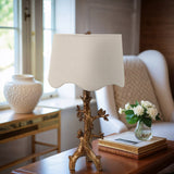 Perched Birds Table Lamp, Gold-Lighting-High Fashion Home