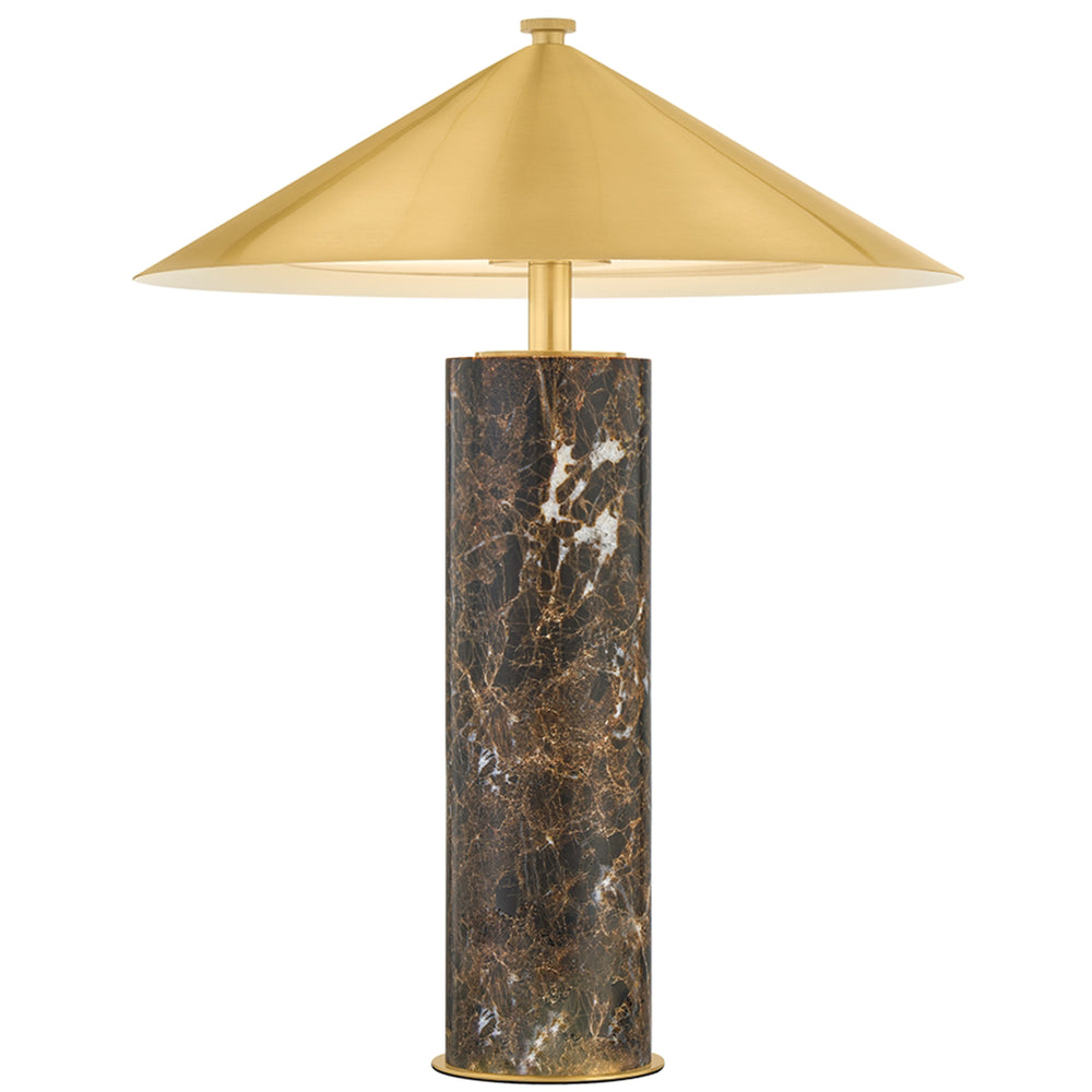 Permont Rechargeable Table Lamp, Aged Brass