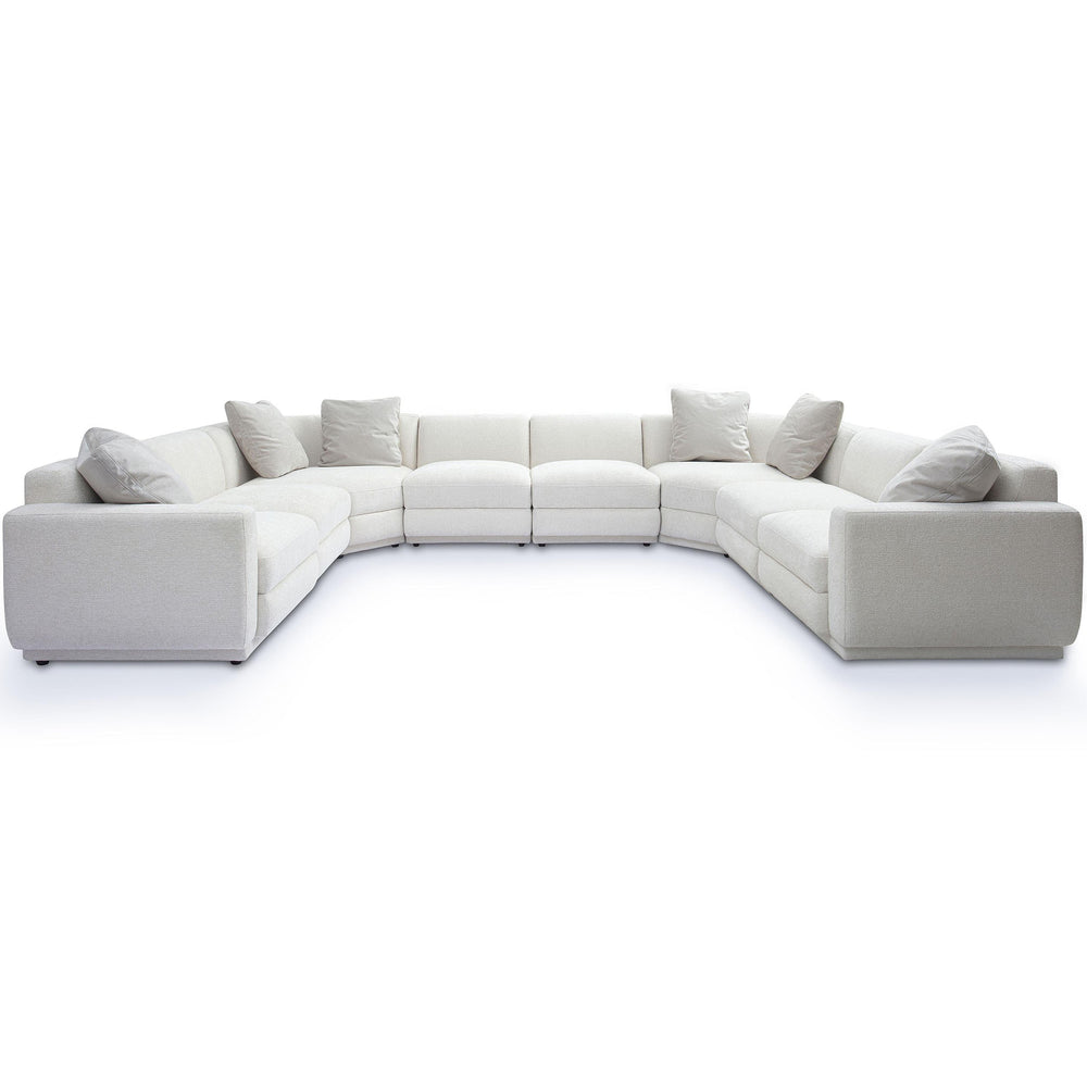 Perry U-Sectional, Cream