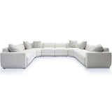 Perry U-Sectional, Cream