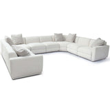 Perry U-Sectional, Cream