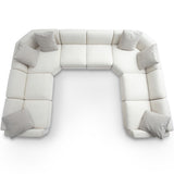 Perry U-Sectional, Cream