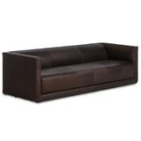 Phillip Leather Sofa, Heirloom Cigar