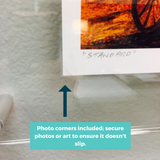 20x30" Photo Floating Acrylic Clear Picture Frame (Frame Size 23x33")-Frames-High Fashion Home