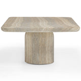 Tyche Outdoor Rectangular Coffee Table, Travertine