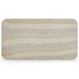 Tyche Outdoor Rectangular Coffee Table, Travertine