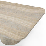 Tyche Outdoor Rectangular Coffee Table, Travertine