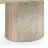 Tyche Outdoor Rectangular Coffee Table, Travertine