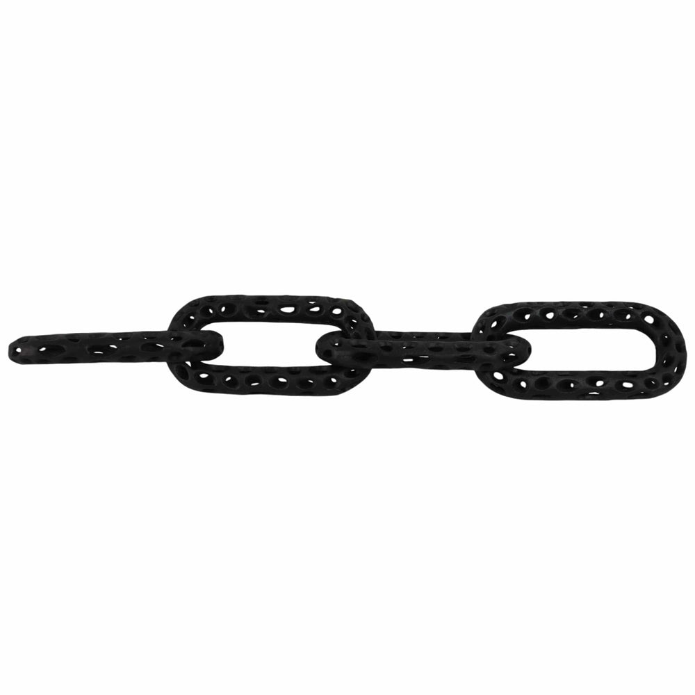 Pierced Metal Link, Black-Accessories-High Fashion Home