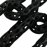 Pierced Metal Link, Black-Accessories-High Fashion Home